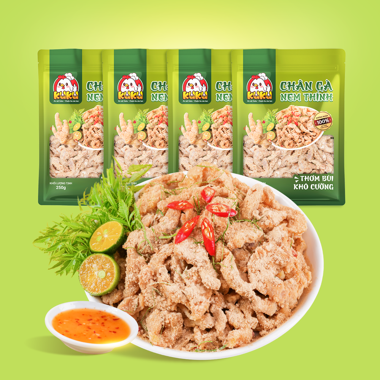 COMBO 4 Gà nem thính 250gr